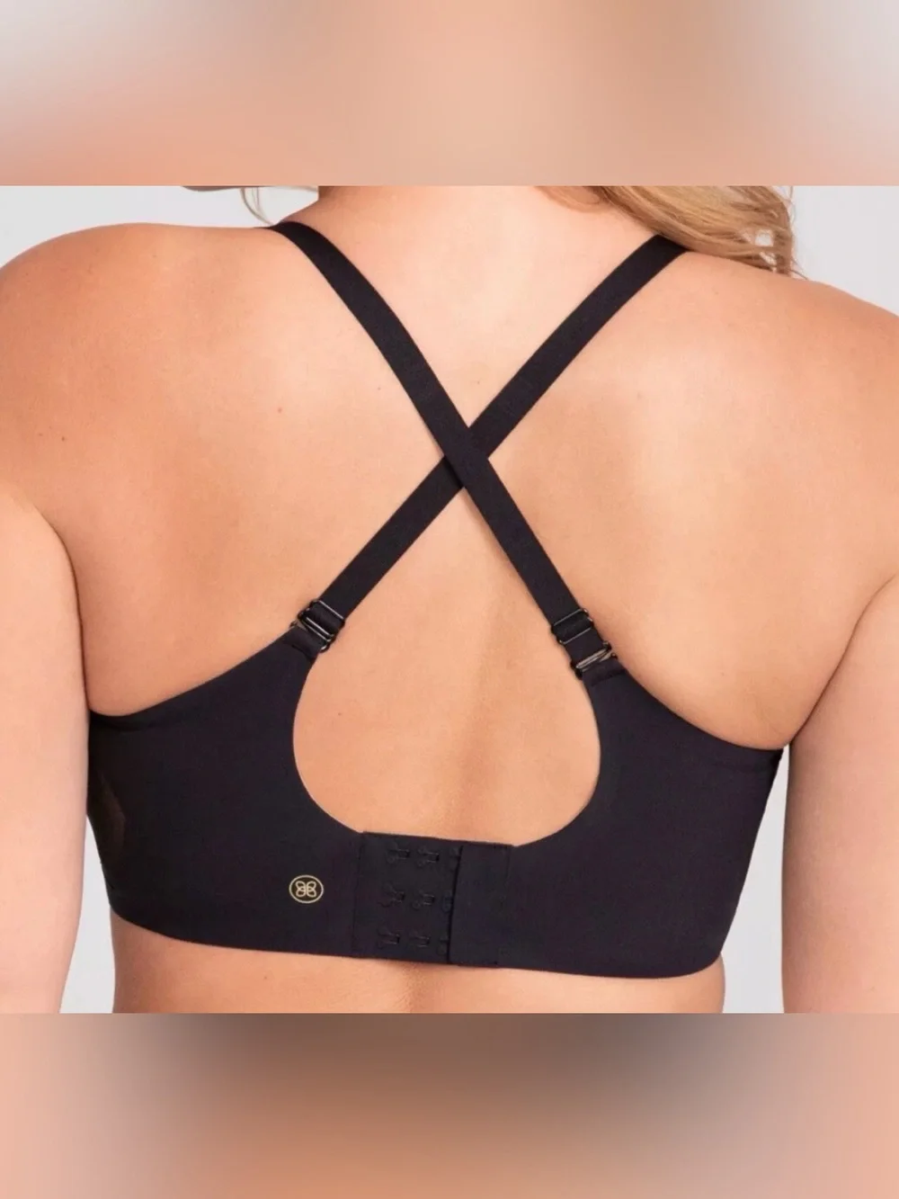 Honeylove Lace Insert Crossover Wireless Bra 40C